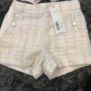 Janie and Jack Tweed rainbow shorts